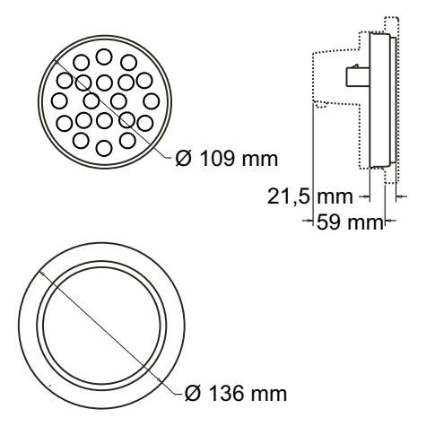 FARO TRASERO LED BAIML 3100 109MM BIVOLTAJE AMBAR
